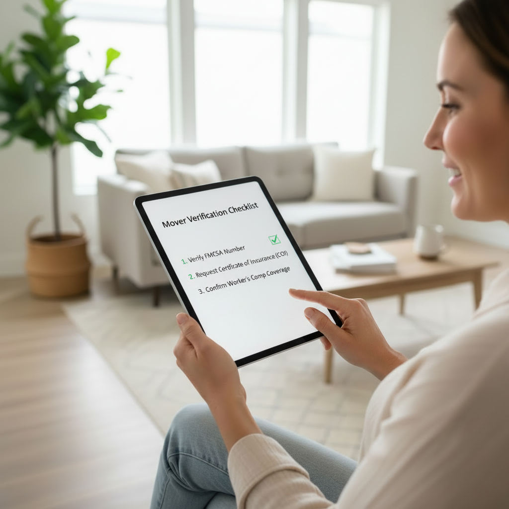 Illustration for Creating a Checklist for Mover Verification in Mover Worker Rights: Legal Protection Guide