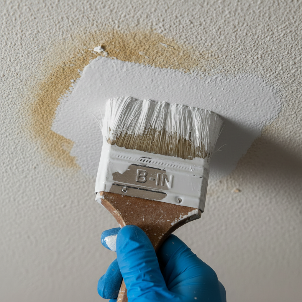 Detail view: Fix & Paint a Water-Damaged Ceiling (Pro Guide)