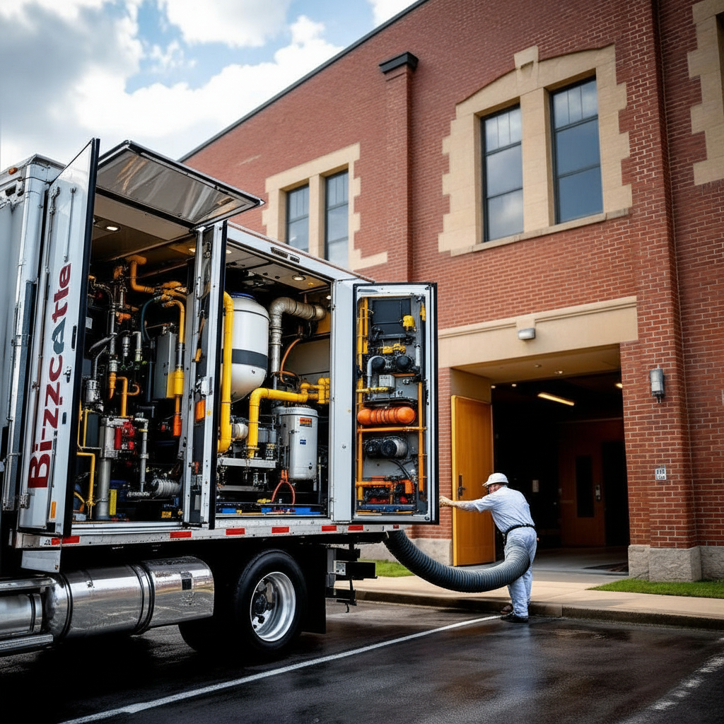 Illustration for What Equipment Do You Need for Large Buildings? in Commercial Air Duct Cleaning: Schools & Buildings Guide