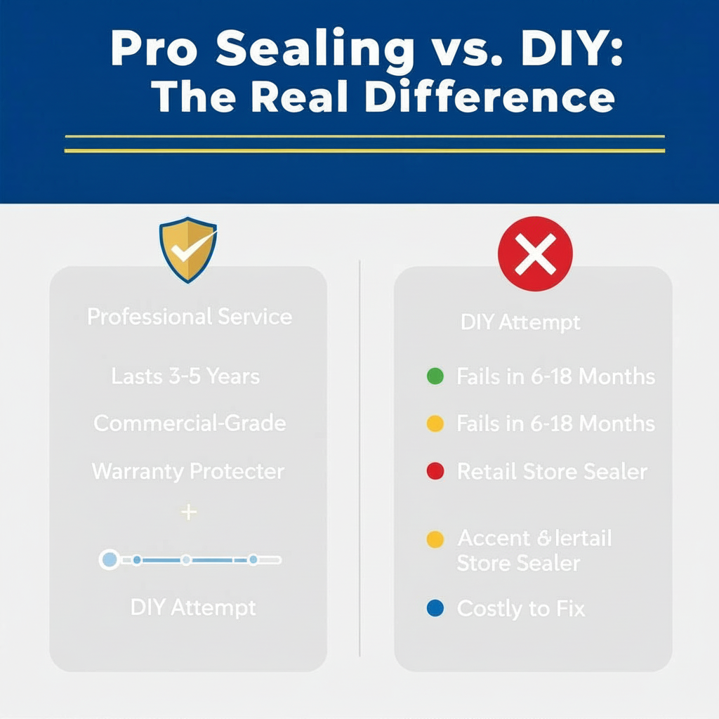 Infographic: Pro Countertop Sealing vs DIY: Why Experts Win