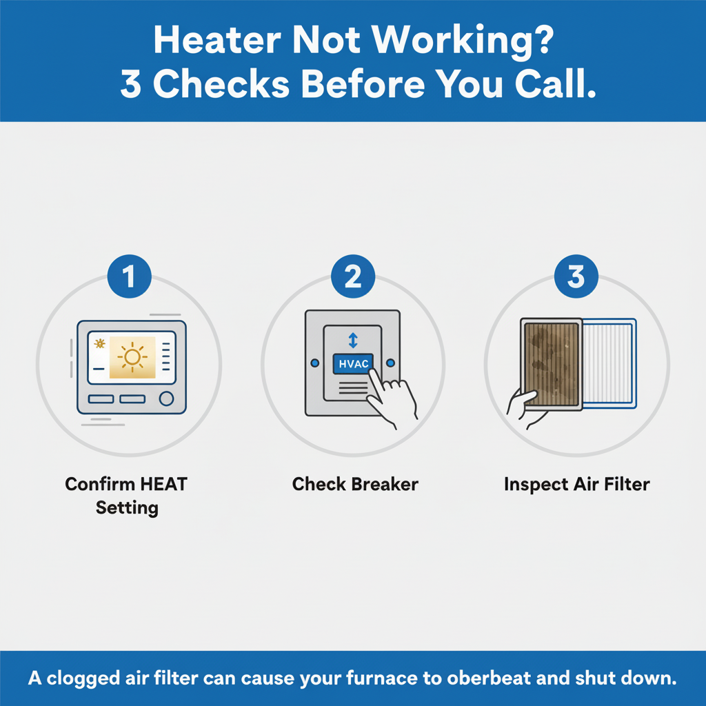 Infographic: Why Your Heater Isn't Working: A Pro's Guide to Winter HVAC Problems