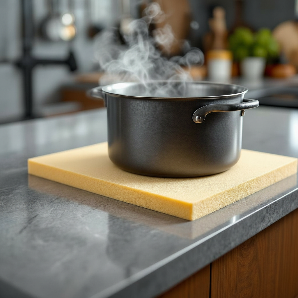 Detail view: Hot Pans on Quartz? Our Pros Stop $3K Damage Daily