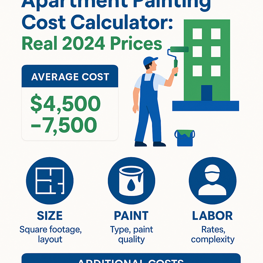 Infographic: Apartment Painting Cost Calculator: Real 2024 Prices