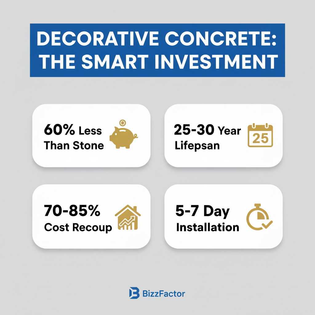 Infographic: Decorative Concrete Patios: Colors, Stains & Engraving Guide