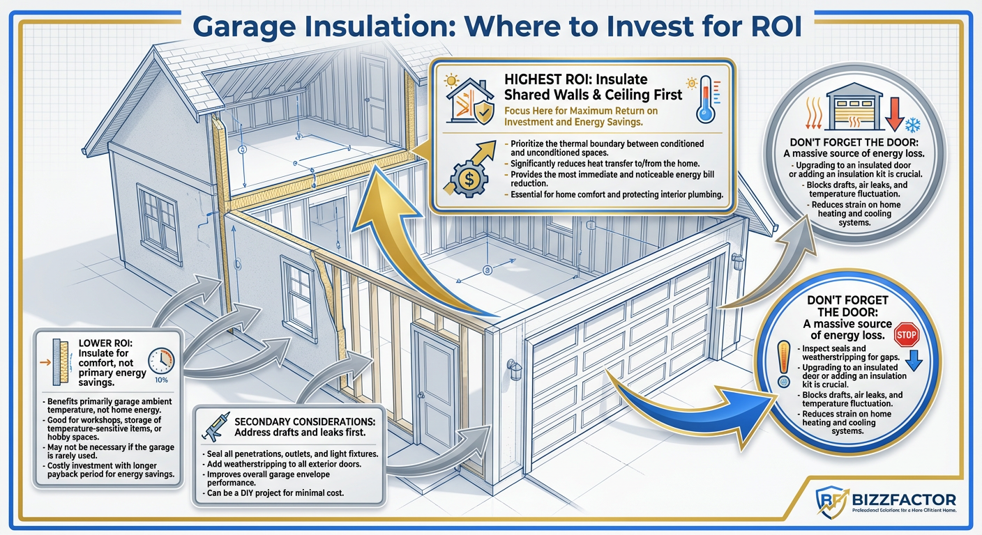 Infographic: Garage Insulation ROI: When It Actually Pays Off