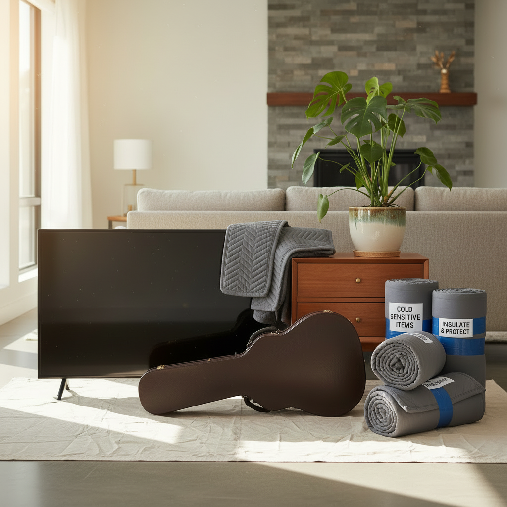 Illustration for Which Items Need Cold Protection? in Winter Moving: Save 30% With Pro Tips From Certified Movers