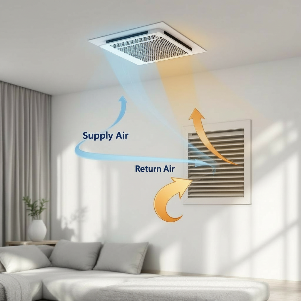Illustration for Understanding Your Home's Air Distribution Network in How HVAC Ducts Work: Complete Air System Guide