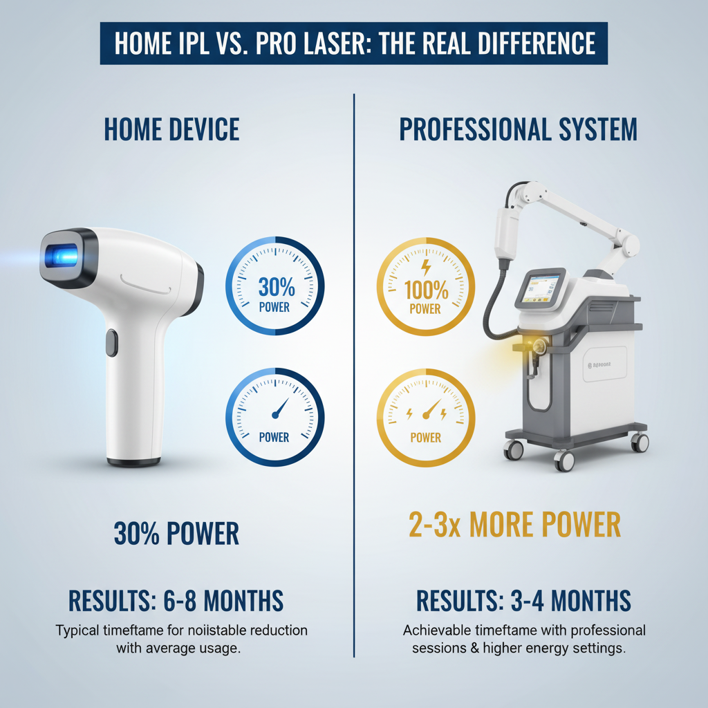 Infographic: Home IPL vs Professional: Real Results From 500+ Treatments