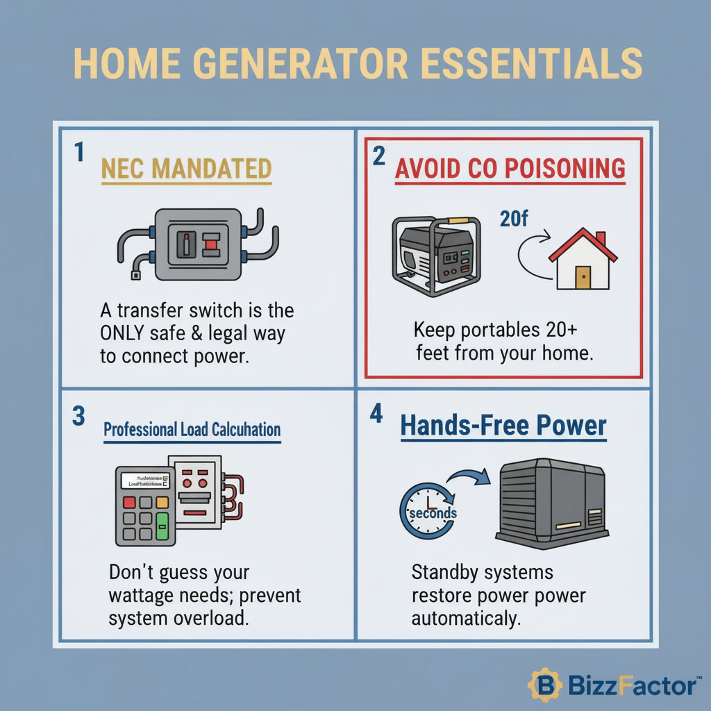 Infographic: Home Generator Install: A Pro's Guide