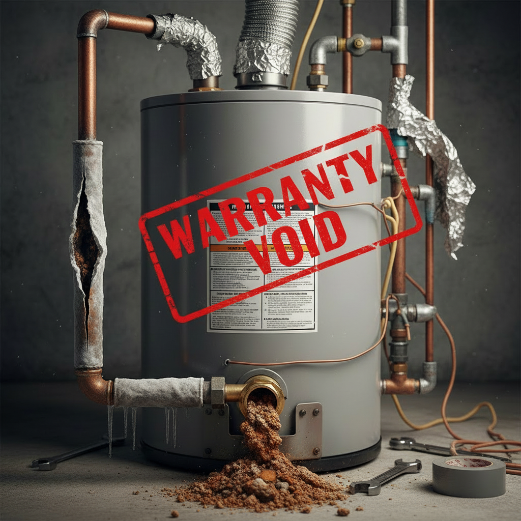 Illustration for Critical Warranty Exclusions Every Homeowner Must Know in Water Heater Warranty Guide: What's Really Covered