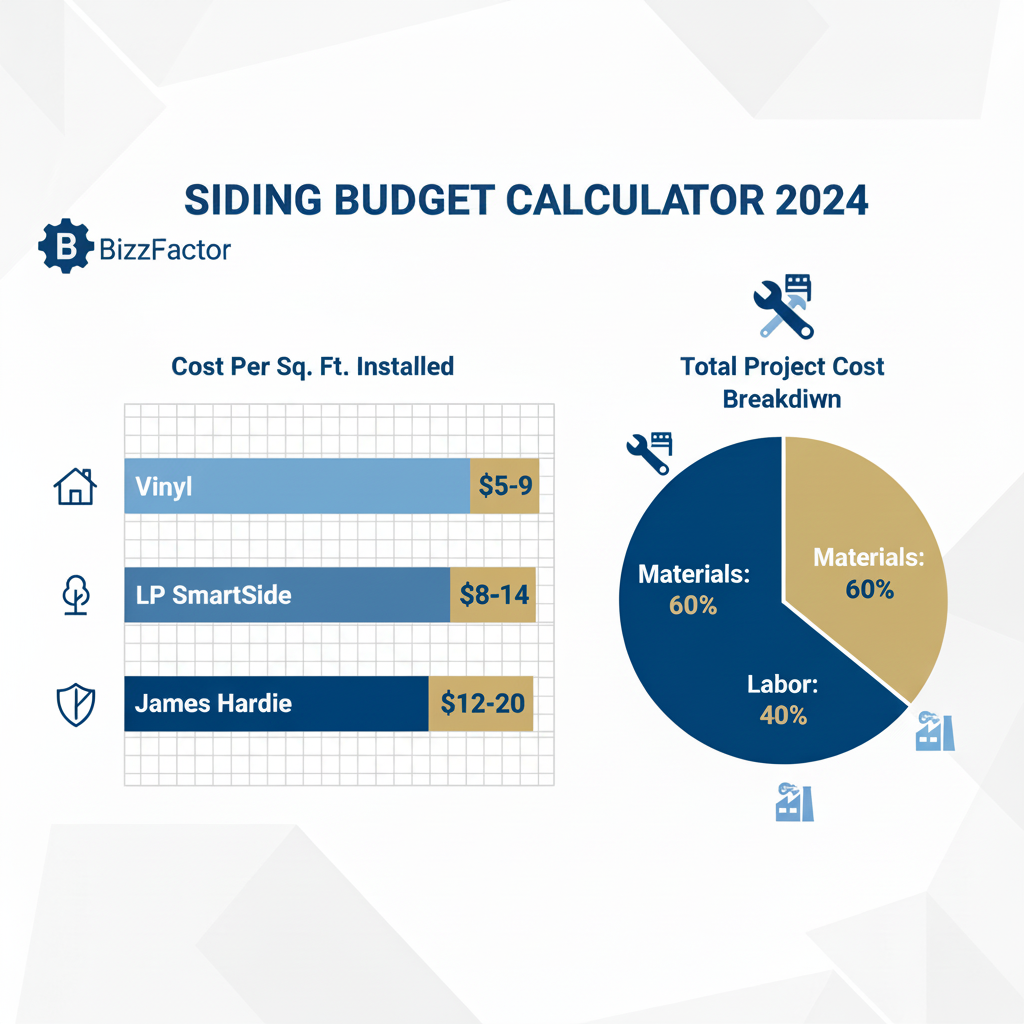Infographic: Siding Costs 2024: Real Budget Calculator & Pro Estimates