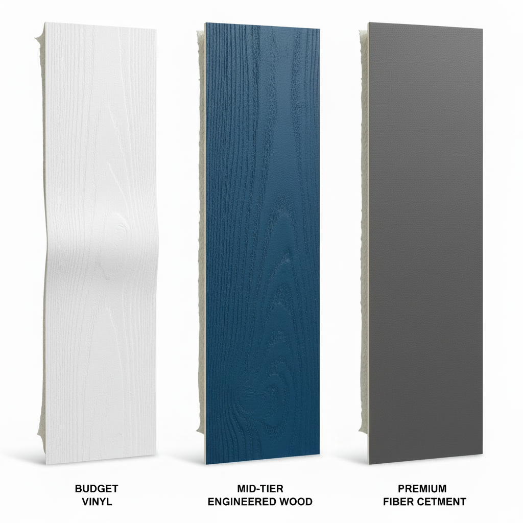 Illustration for How Do Material Choices Impact Your Budget? in Siding Costs 2024: Real Budget Calculator & Pro Estimates