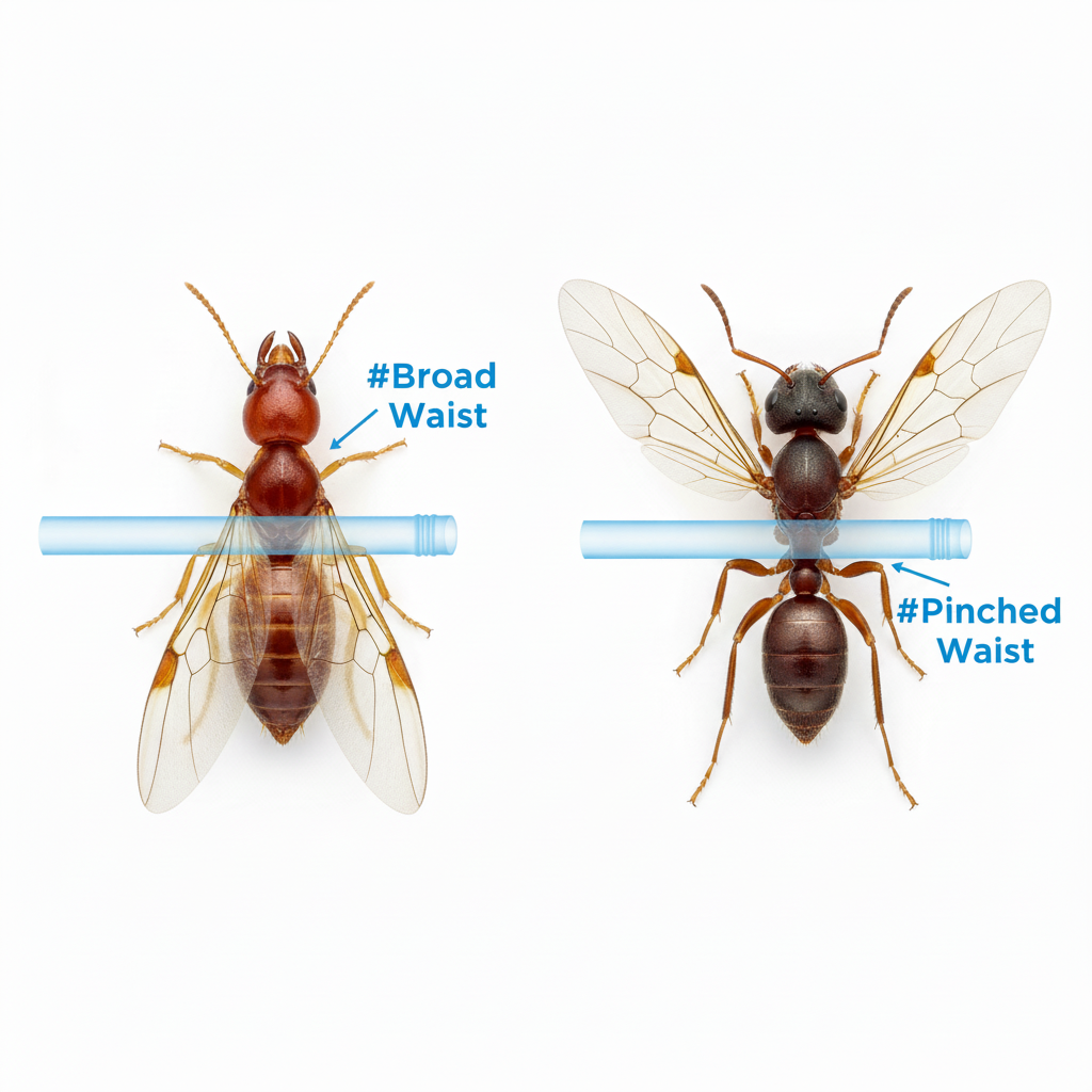 Illustration for What's the Fastest Way to Tell Termites from Flying Ants? in Termite vs Flying Ant ID: Stop $18K+ Home Damage Fast