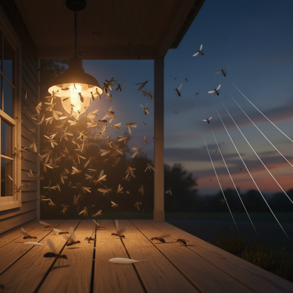 Illustration for How Do Termites and Flying Ants Behave Differently? in Termite vs Flying Ant ID: Stop $18K+ Home Damage Fast