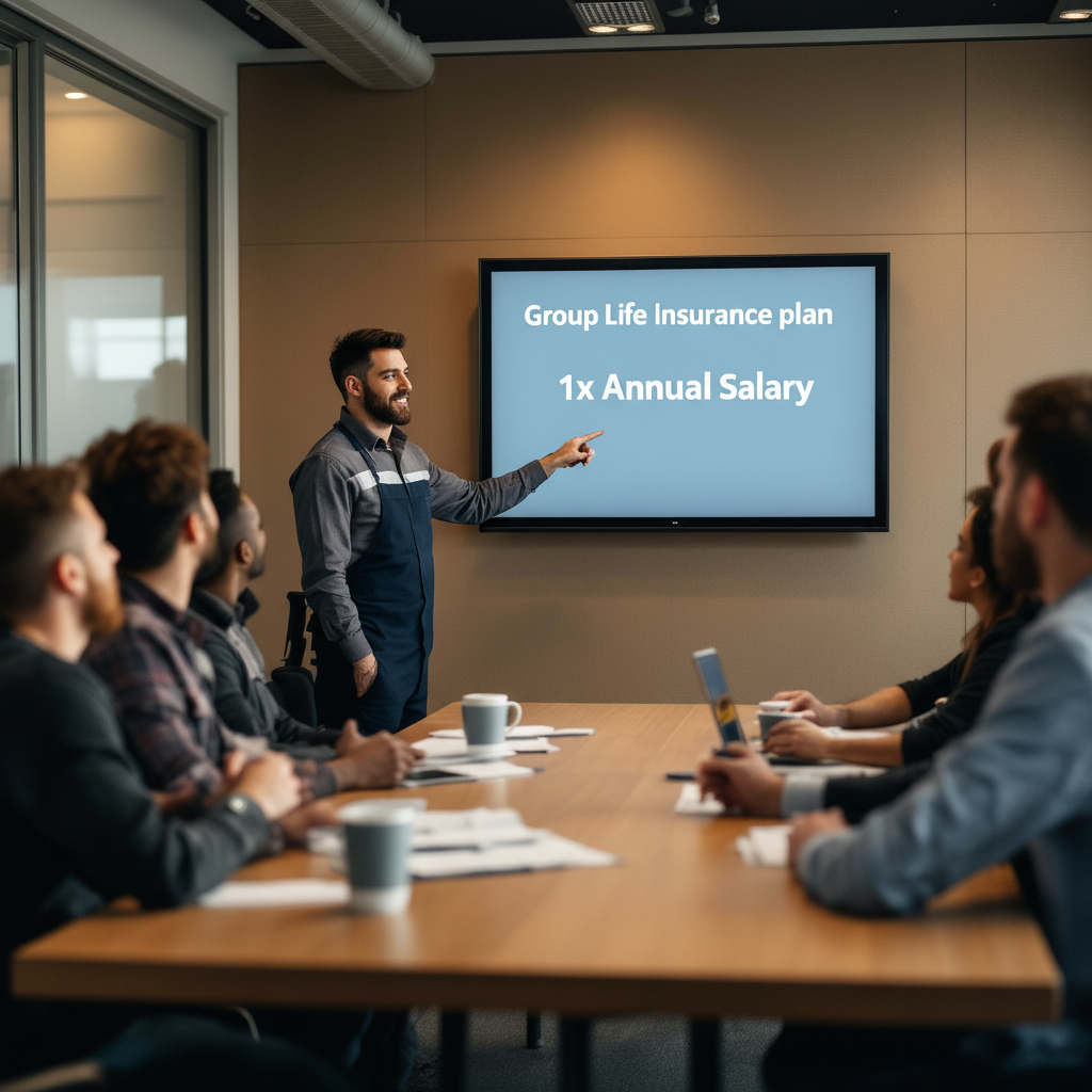 Illustration for Understanding Group Life Insurance Benefits in Group vs Individual Life Insurance for Home Service Pros