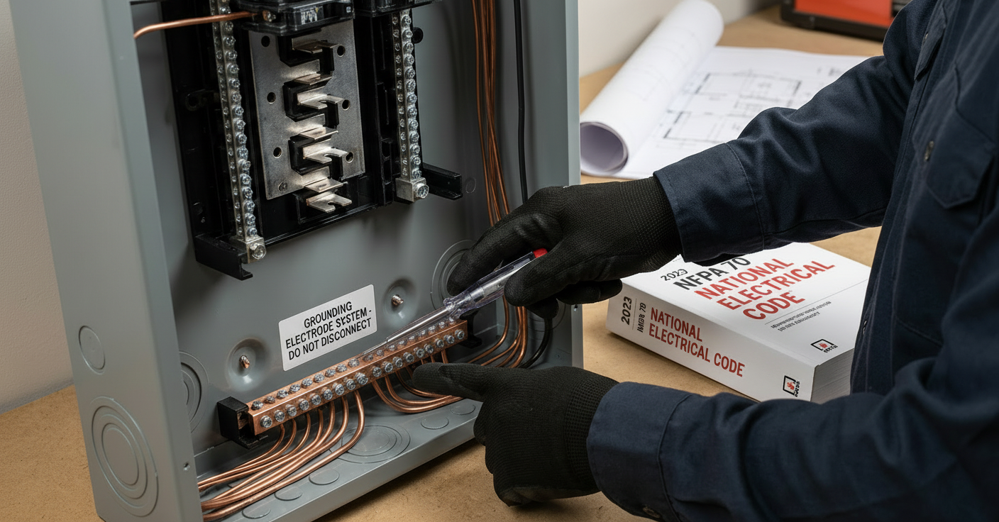 Illustration for What Is Electrical Grounding and Why Is It Crucial? in Home Electrical Grounding Guide: Safety Tips from Licensed Electricians