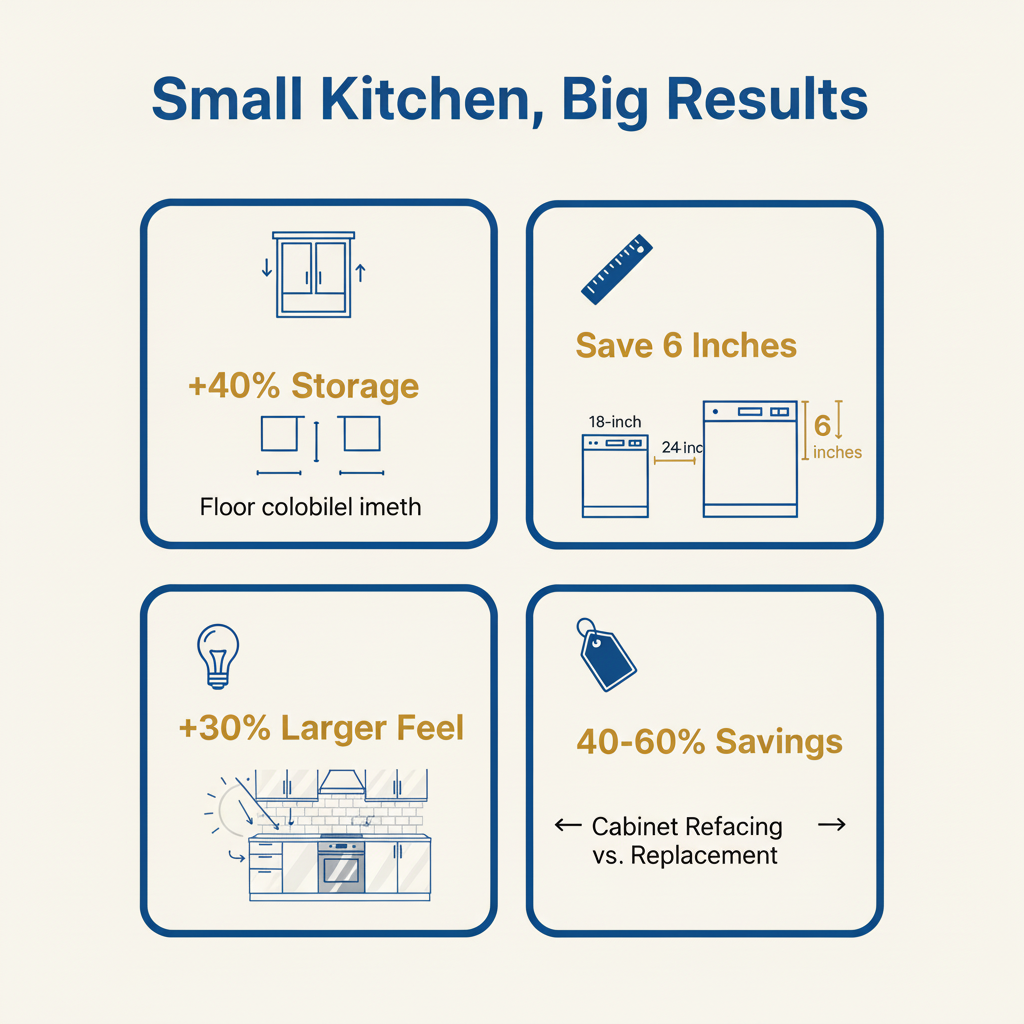 Infographic: Small Kitchen Design: Pro Carpenter Tricks for Big Results