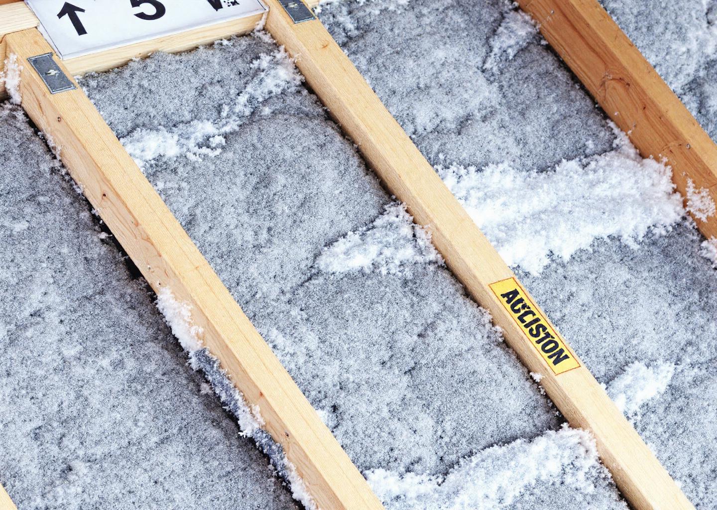 Detail view: Attic Insulation Extends Roof Life: Stop Ice Dams & Heat