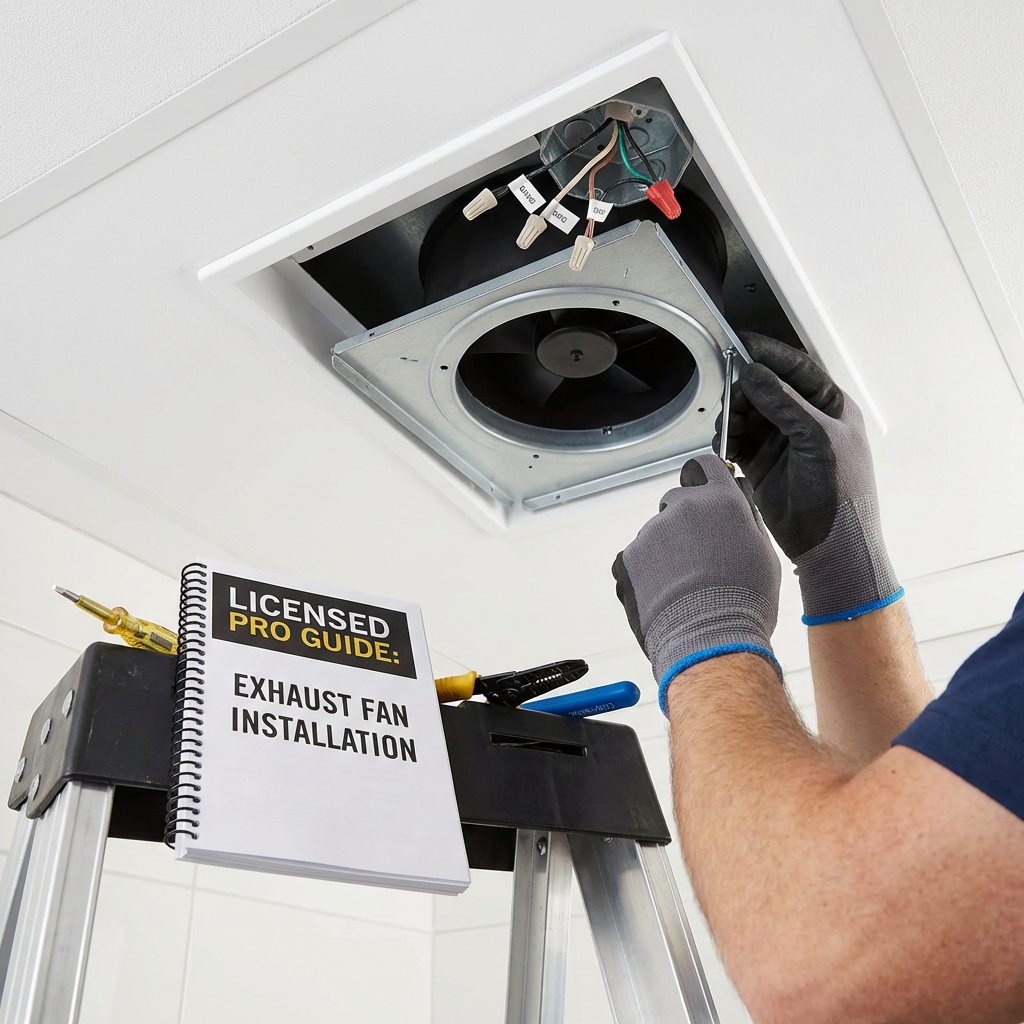 Detail view: Bathroom Exhaust Fan Installation: Licensed Pro Guide