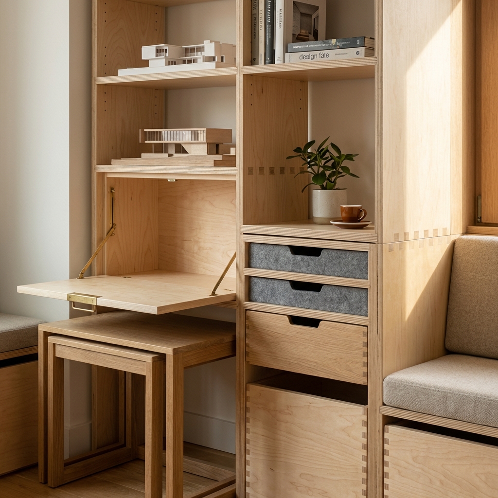 Detail view: Small Home Modular Furniture: Custom Carpentry Solutions