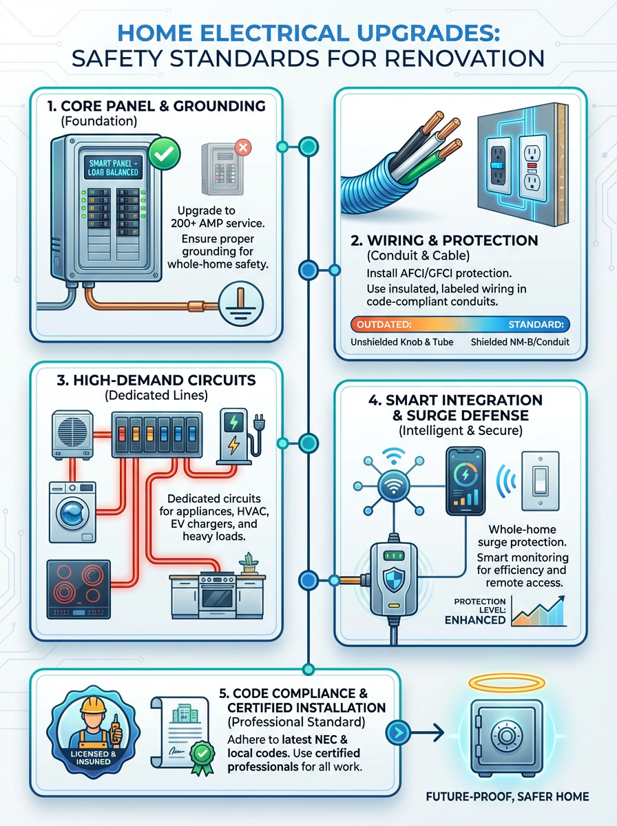 Infographic: Home Electrical Upgrades: Safety Standards for Renovation