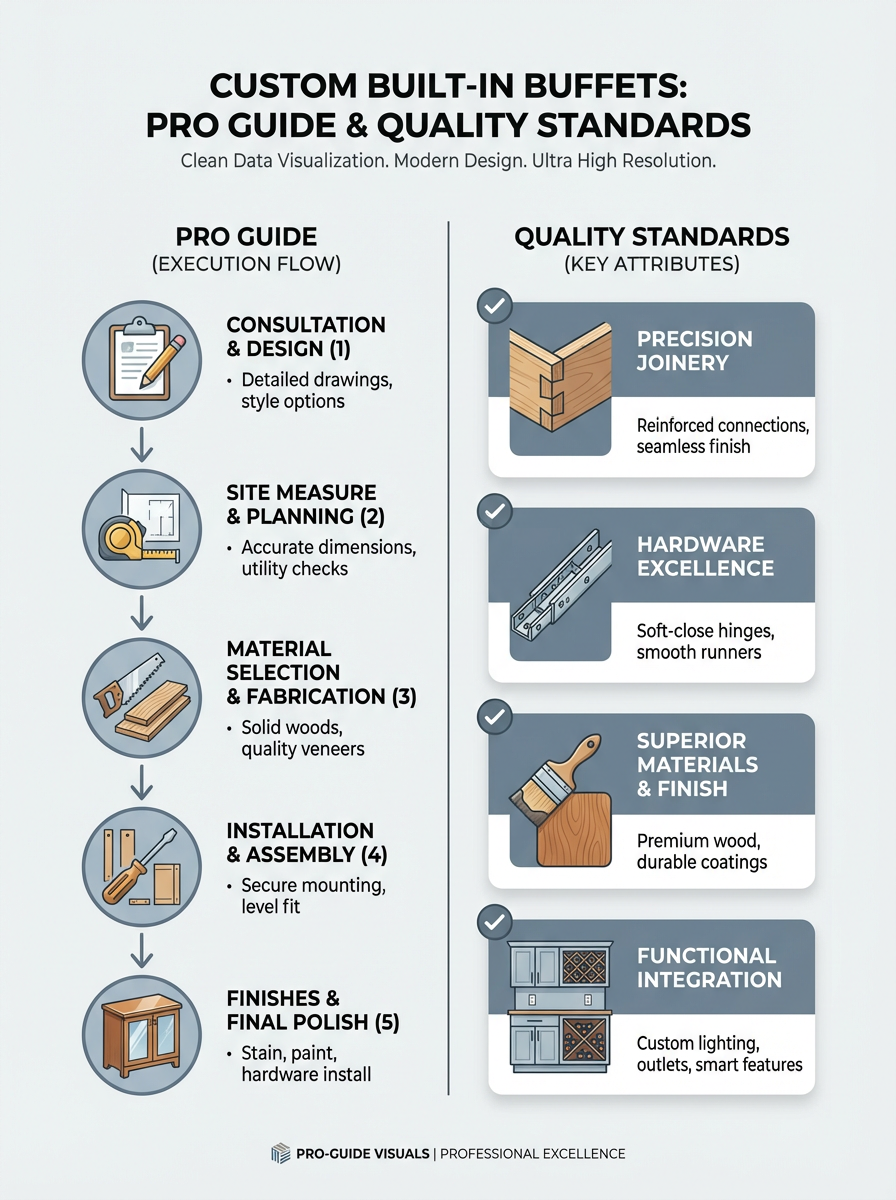 Infographic: Custom Built-In Buffets: Pro Guide & Quality Standards