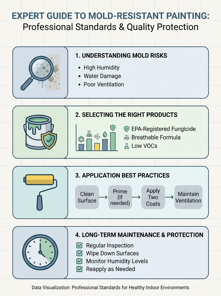 Infographic: Expert Guide to Mold-Resistant Painting: Professional Standards & Quality Protection