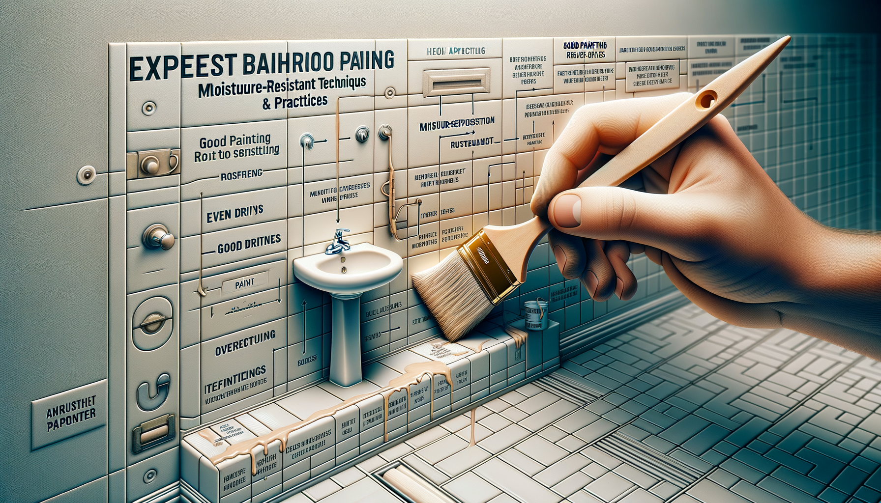 Detail view: Expert Bathroom Painting Guide: Moisture-Resistant Techniques & Best Practices