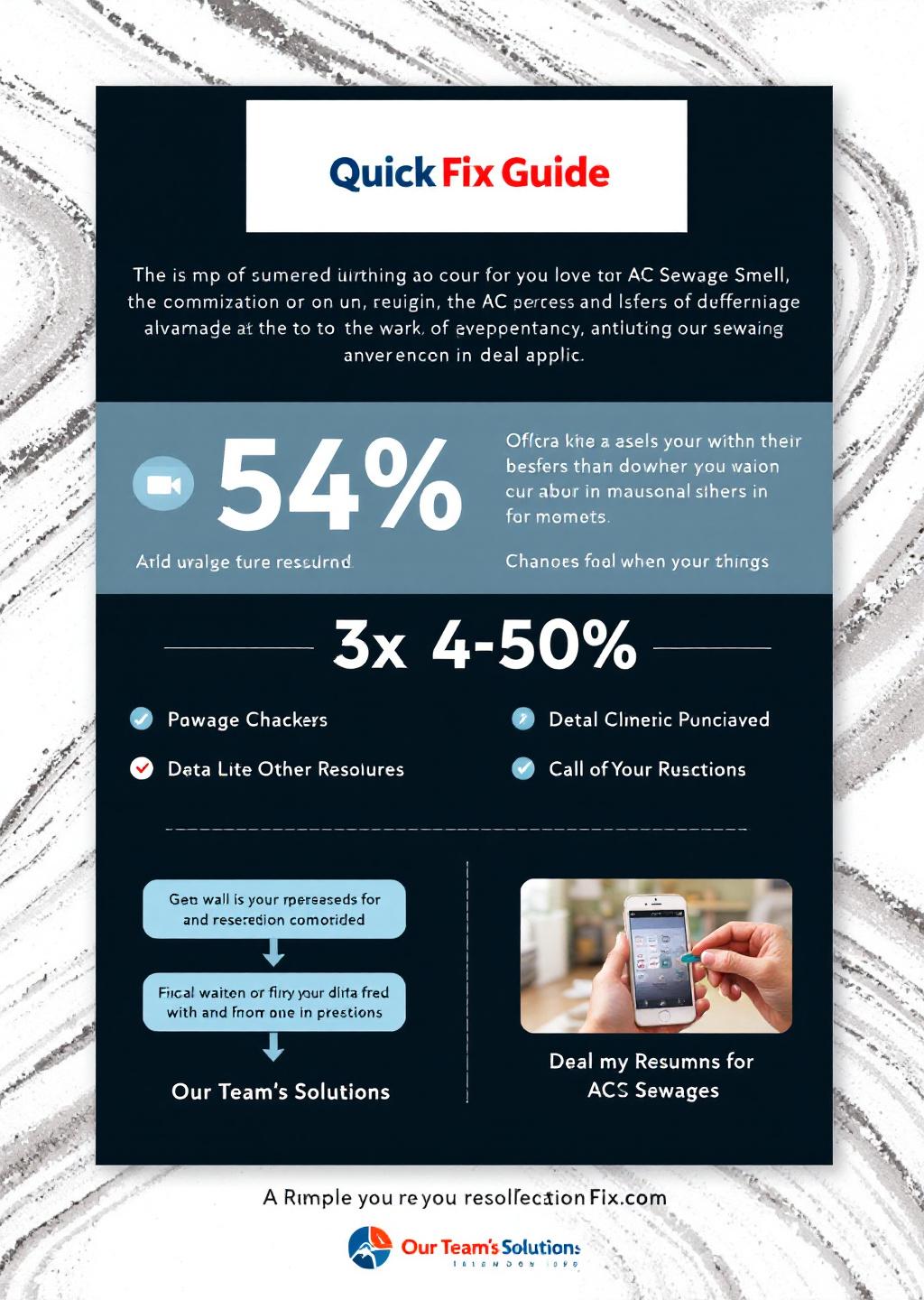 Infographic: AC Sewage Smell: Quick Fix Guide (Our Team's Solutions)