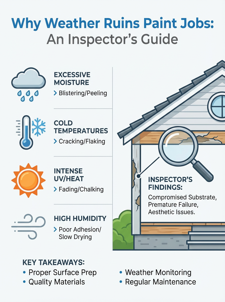 Infographic: Why Weather Ruins Paint Jobs: An Inspector's Guide