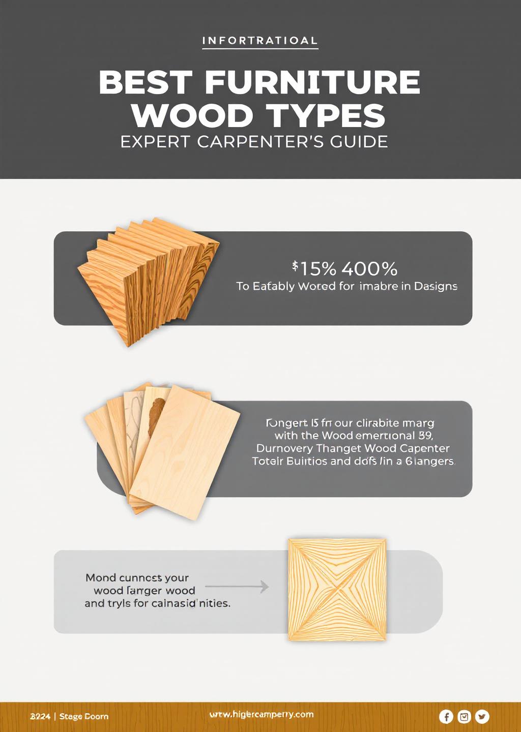 Infographic: Best Furniture Wood Types: Expert Carpenter's Guide 2024