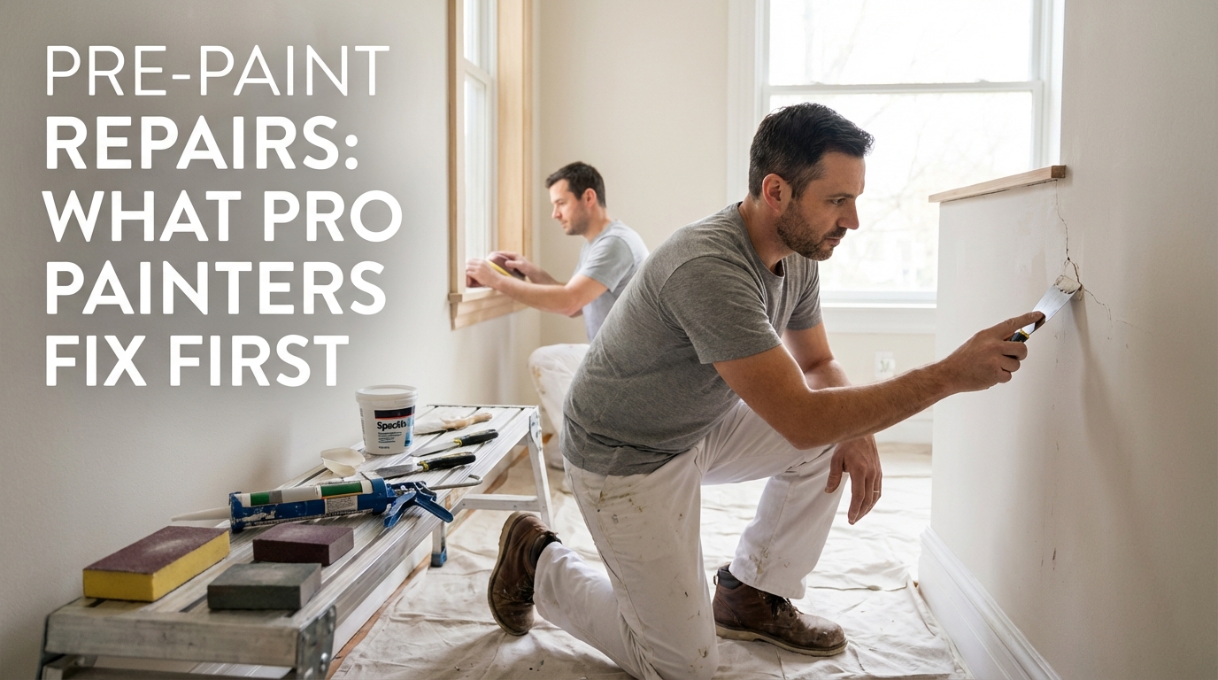 Pre-Paint Repairs: What Pro Painters Fix First