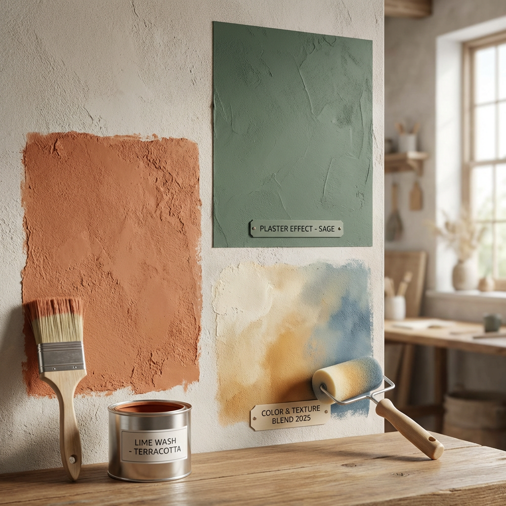 Detail view: 2025 Home Painting Trends: Revolutionary Color Styles & Texture Techniques