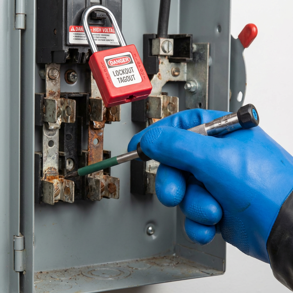 Detail view: Essential Guide to Professional Electrical Panel Contact Maintenance and Repair Safety