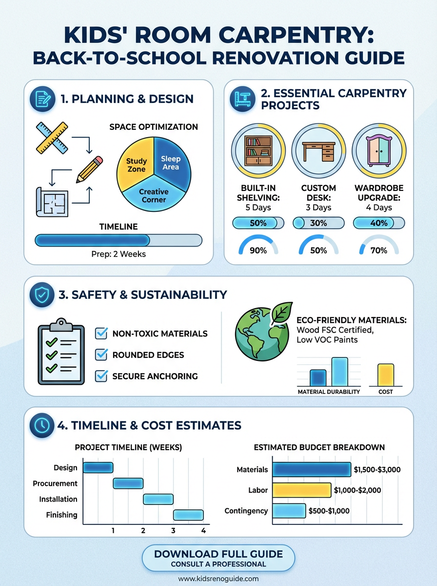 Infographic: Kids' Room Carpentry: Back-to-School Renovation Guide