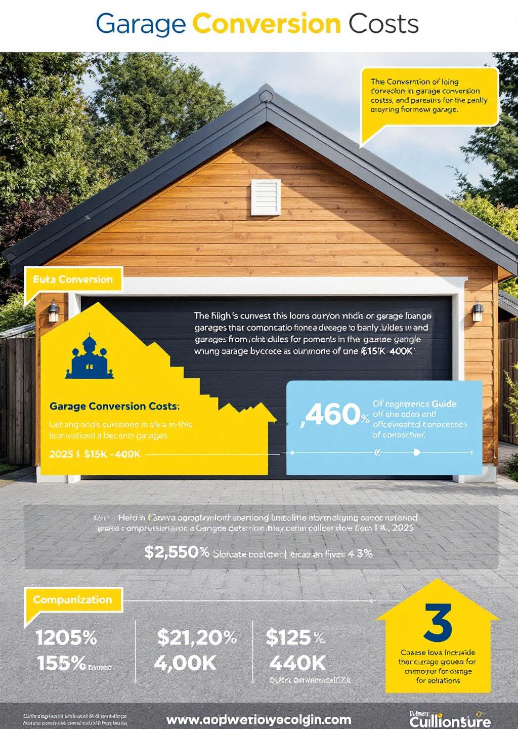 Infographic: Garage Conversion Costs: 2025 Expert Guide ($15K-$40K)