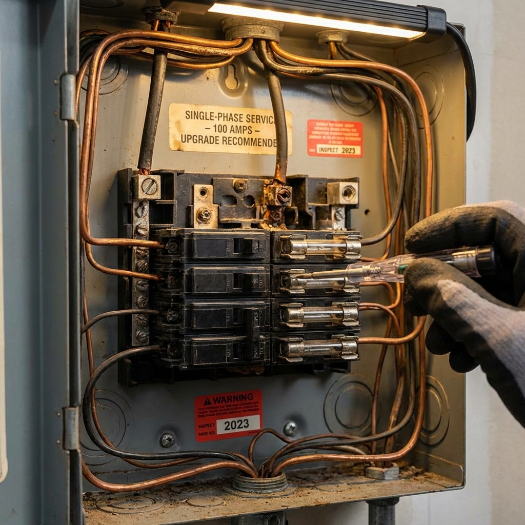 Detail view: When to Upgrade Single-Phase Electrical Panels