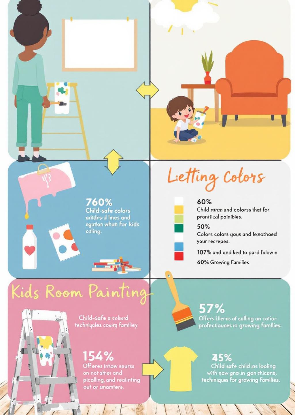 Infographic: Kids' Room Painting Guide: Child-Safe Colors & Professional Techniques for Growing Families