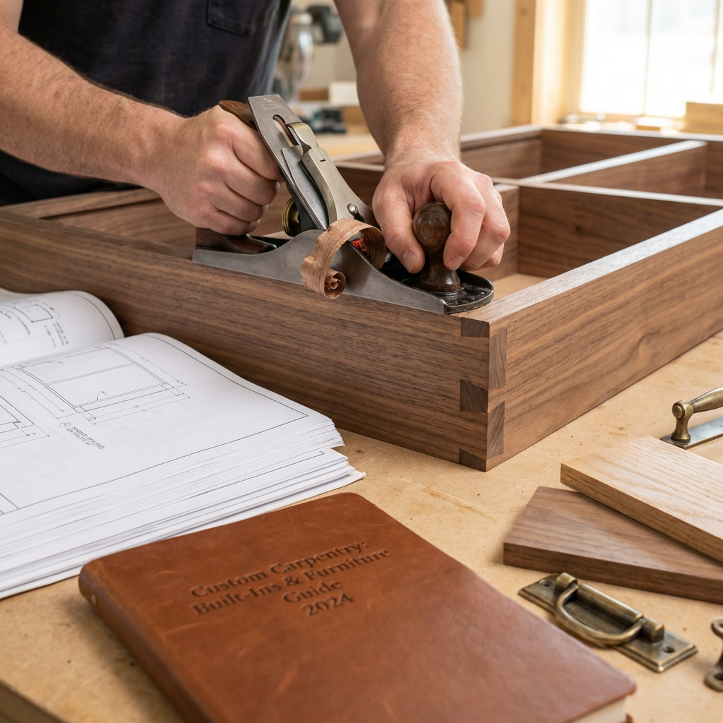Detail view: Custom Carpentry: Built-Ins & Furniture Guide 2024