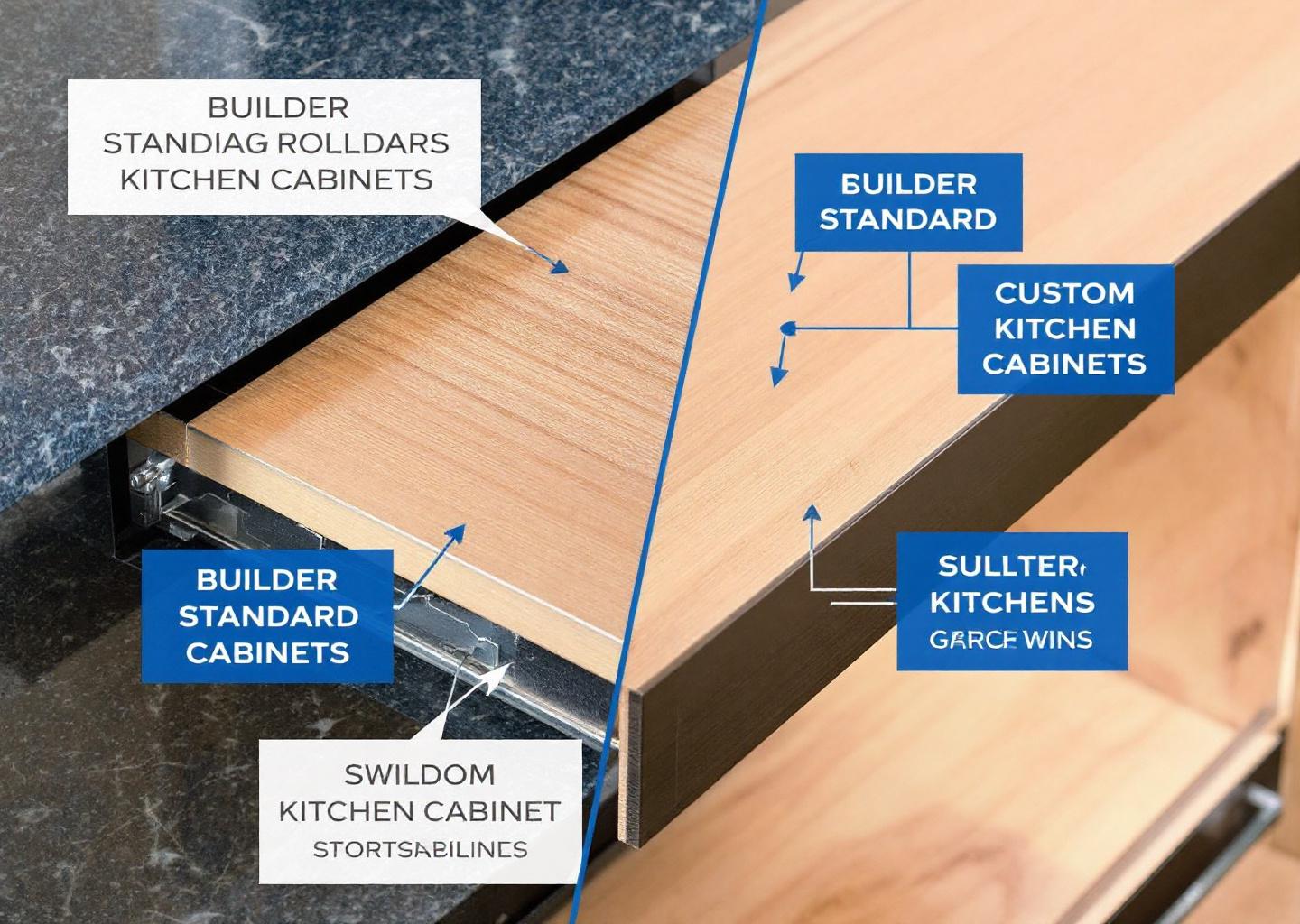 Detail view: Builder Standard vs Custom Kitchen Cabinets: Which Wins?