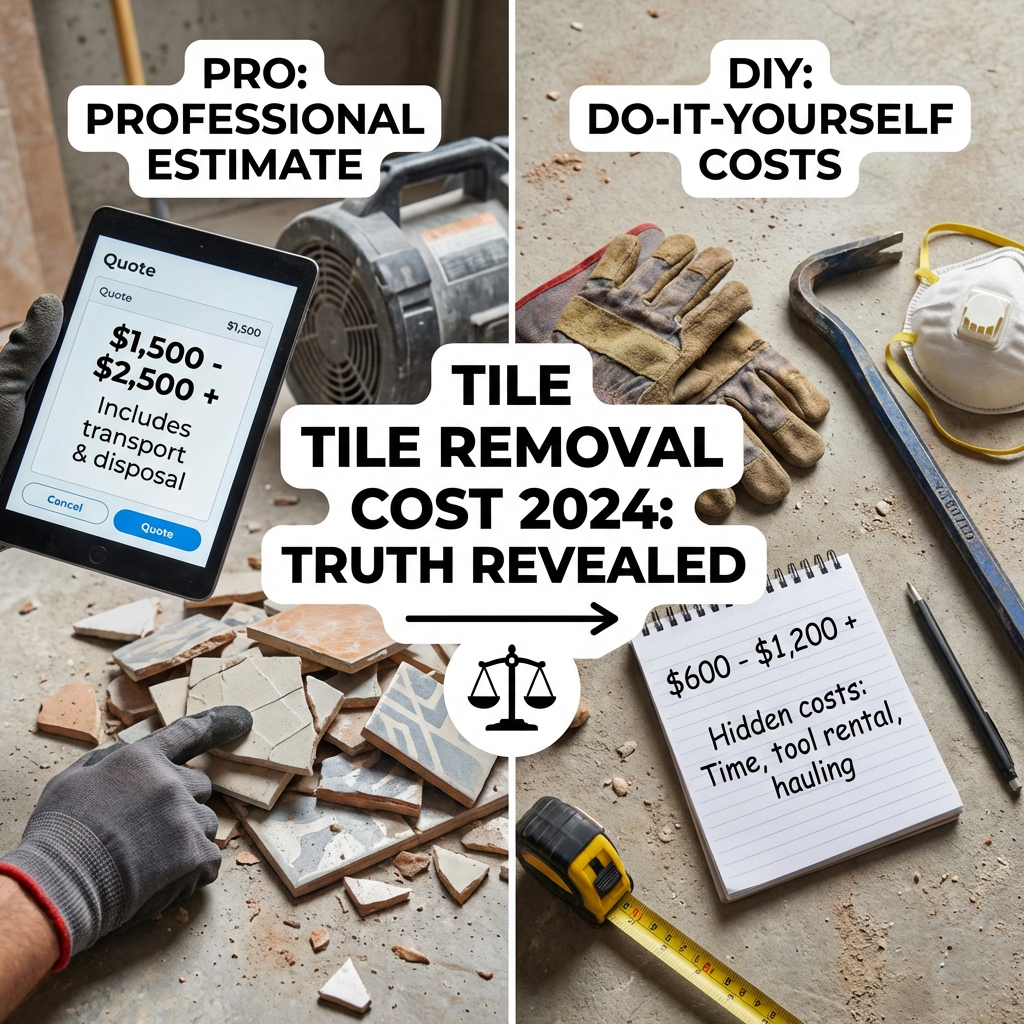 Detail view: Tile Removal Cost 2024: Pro vs DIY Truth Revealed