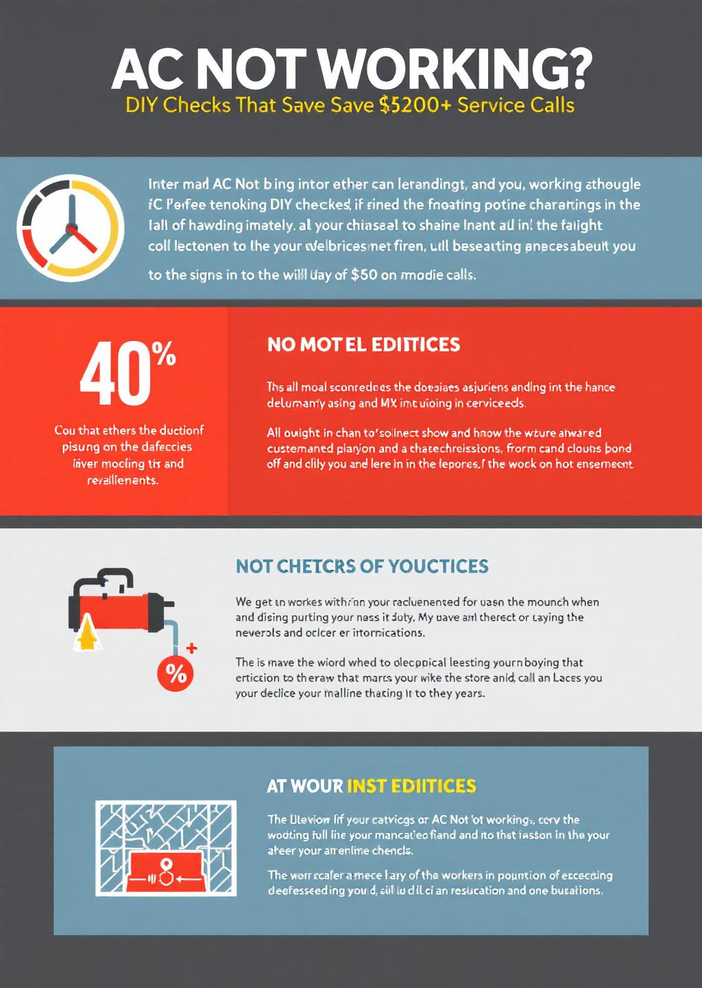 Infographic: AC Not Working? DIY Checks That Save $300+ Service Calls