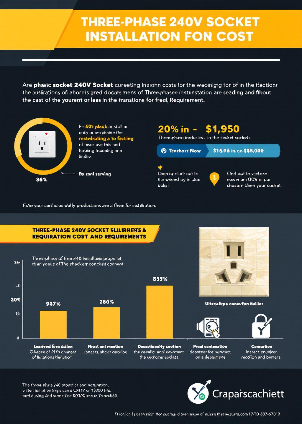 Infographic: Three-Phase 240V Socket Installation Cost & Requirements
