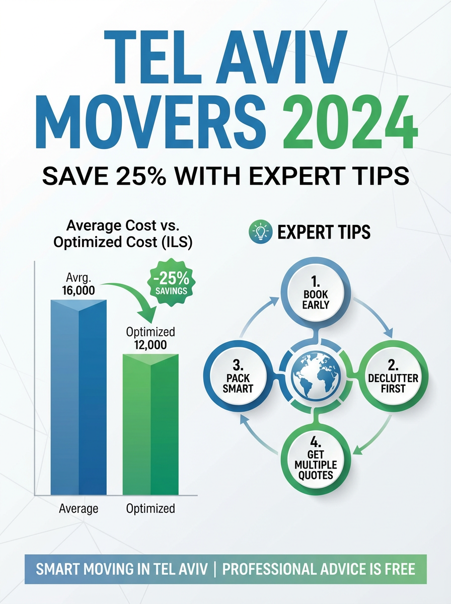 Infographic: Tel Aviv Movers 2024: Save 25% with Expert Tips