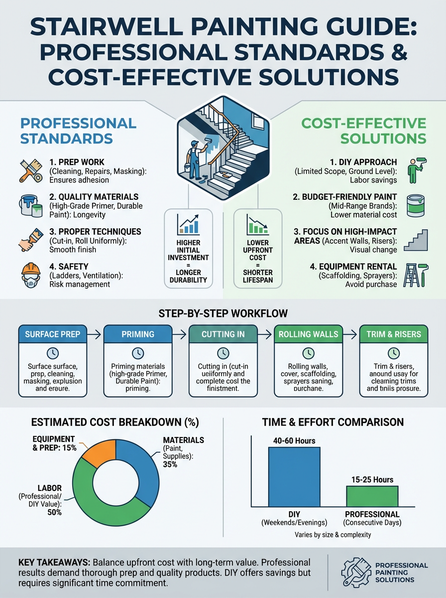 Infographic: Stairwell Painting Guide: Professional Standards & Cost-Effective Solutions