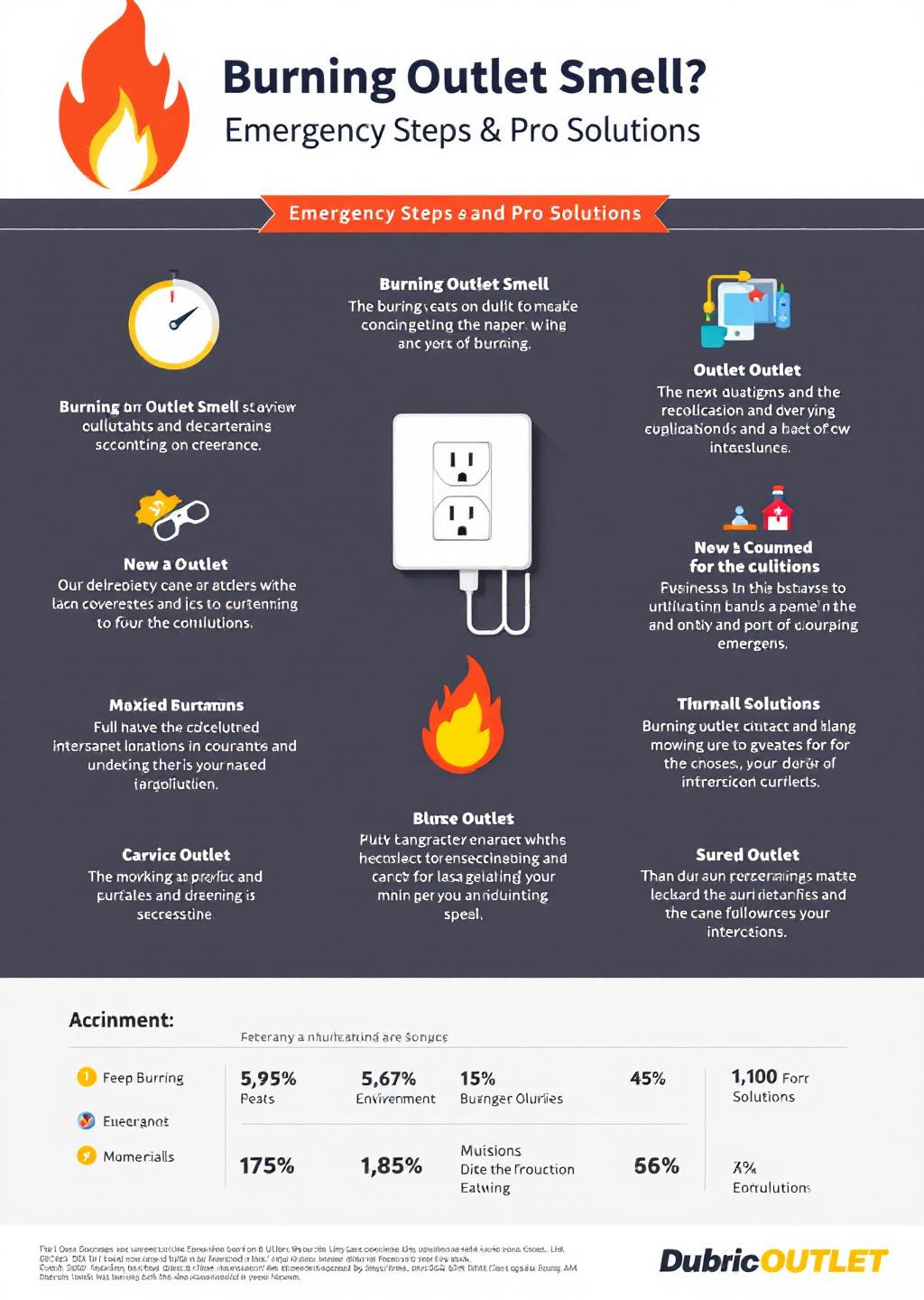 Infographic: Burning Outlet Smell? Emergency Steps & Pro Solutions