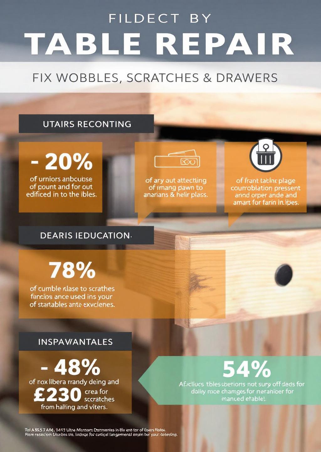 Infographic: Table Repair: Fix Wobbles, Scratches & Drawers Fast