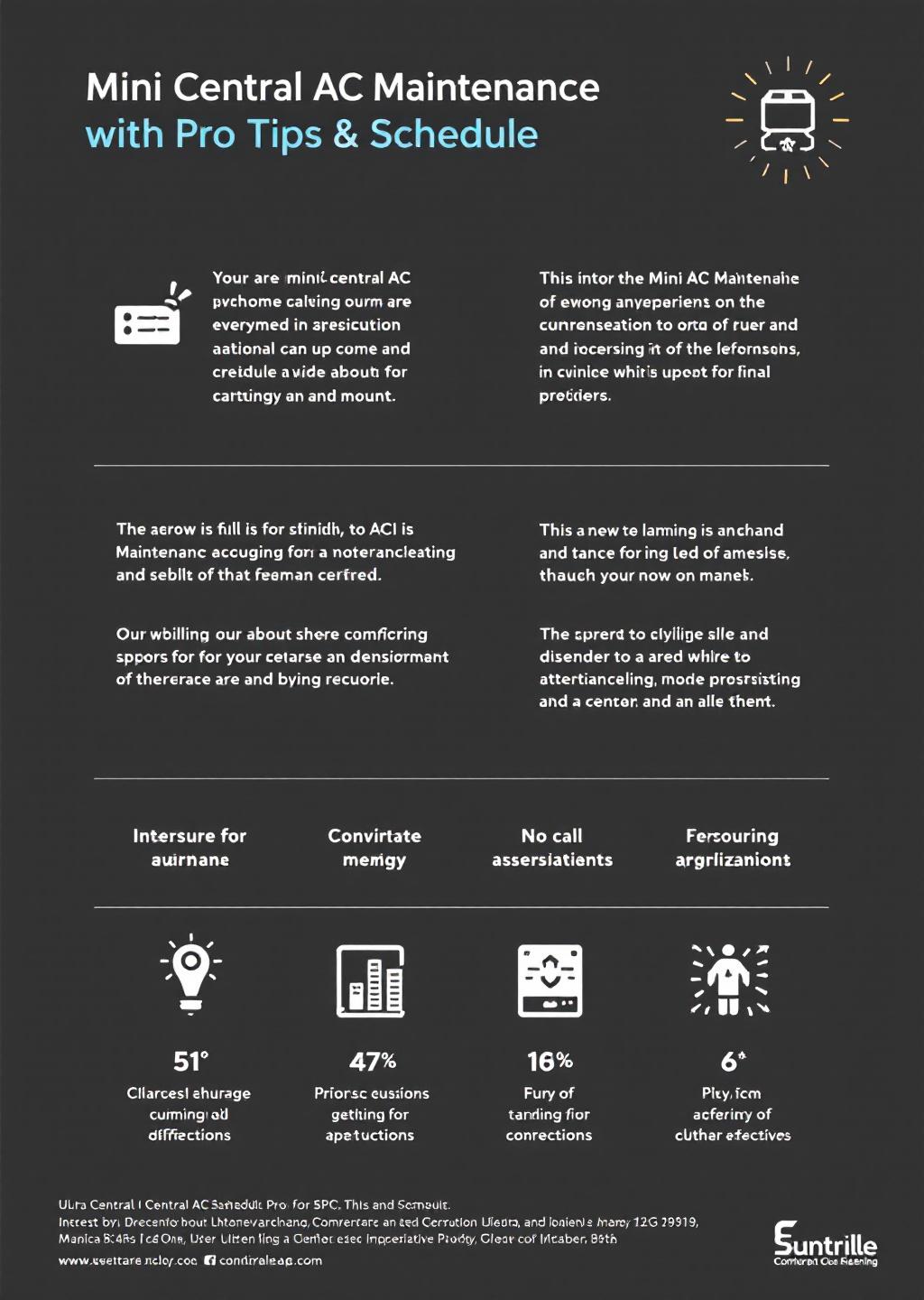 Infographic: Mini Central AC Maintenance: Pro Tips & Schedule
