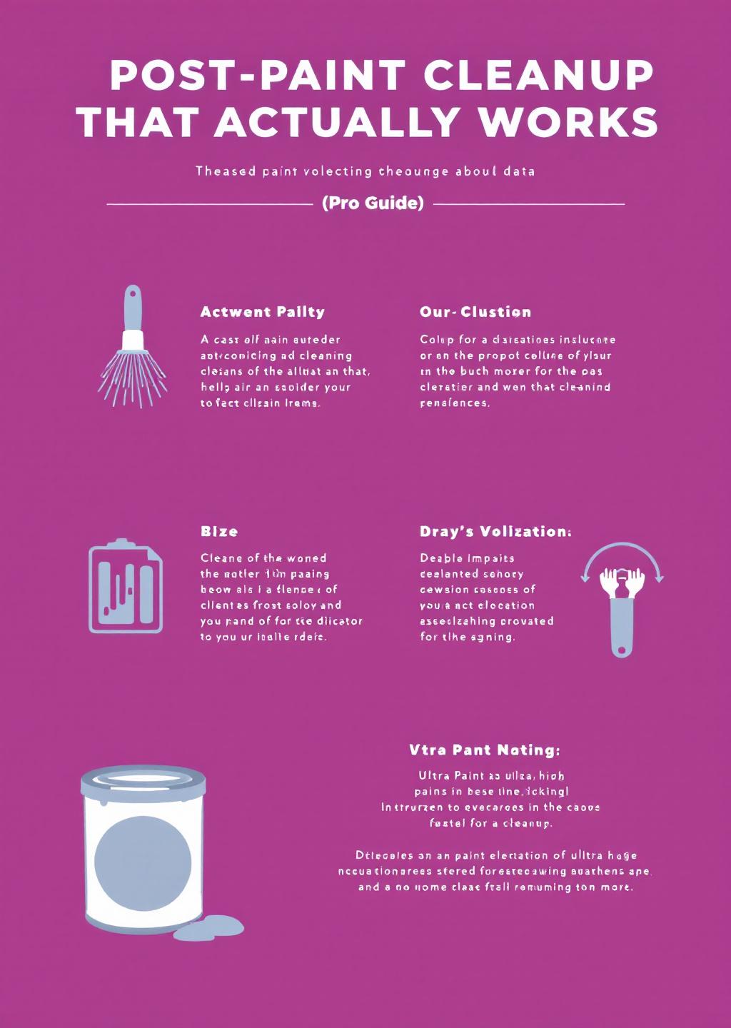 Infographic: Post-Paint Cleanup That Actually Works (Pro Guide 2024)
