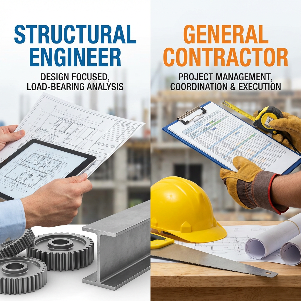 Detail view: Structural Engineer vs General Contractor: Who You Need